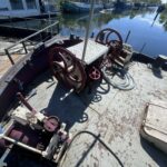 Freycinet-Frachtschiff 38,97 m BONANZA (1957) – Vordeck mit Winden und Ankerspill