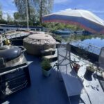 Freycinet-Frachtschiff 38,97 m BONANZA (1957) – Terrasse mit Whirlpool und Grill