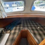 Niederländische Motoryacht Smelne 1140 Dreamflower (1985) – Vorschiffkabine mit V-Kojen