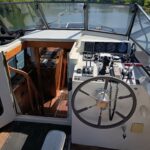 Niederländische Motoryacht Linssen 372 SX LE VOGUE (1992) – Außensteuerstand am Achterdeck