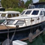 Niederländische Motoryacht Linssen 372 SX LE VOGUE (1992) – Außenansicht Backbordseite