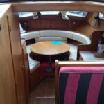 Niederländische Motoryacht Linssen 372 SX LE VOGUE (1992) – Salon mit umbaubarer Dinette