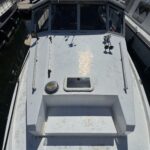 Flusskreuzer Connoisseur 1135 Ingrine (1986) – Vordeck vom Kajütdach aus gesehen
