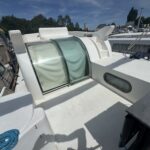 Flusskreuzer Nicols 1100 Lodève (1998) – verschiebbares Glasverdeck über dem Achterdeck