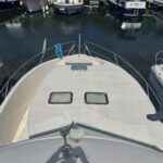 Flusskreuzer Nicols 1100 Lodève (1998) – Vordeck mit Luken und Bugkorb