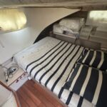 Flusskreuzer Nicols 1100 Lodève (1998) – Doppelkabine mit Bett und Stauraum