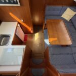 Motoryacht Van Vliet Atico 38 Joanne (1994) – Pantry und Salon von oben